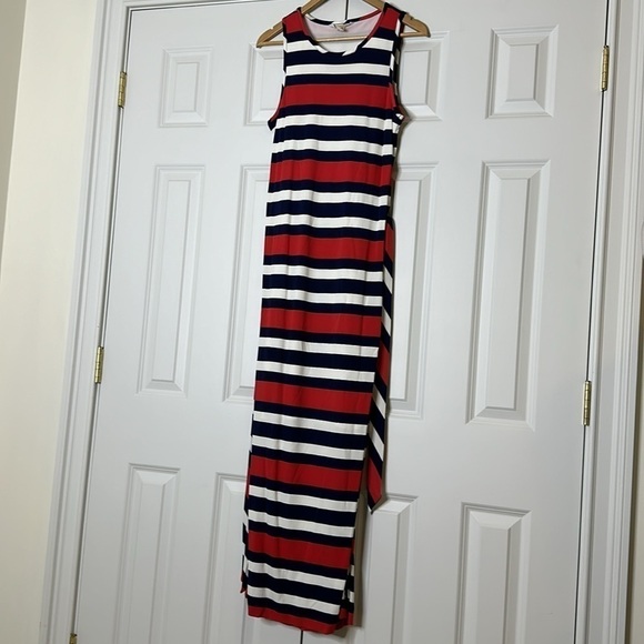 Banana Republic Patio Maxi Striped dress SzM - Picture 2 of 10